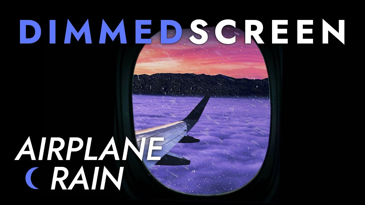 Airplane Rain Sounds For Sleeping